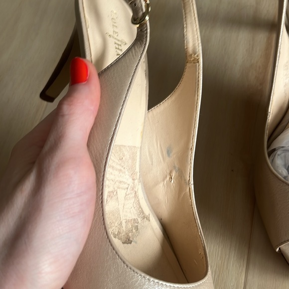 Cole haan size 8 peep toe pumps - Picture 2 of 4